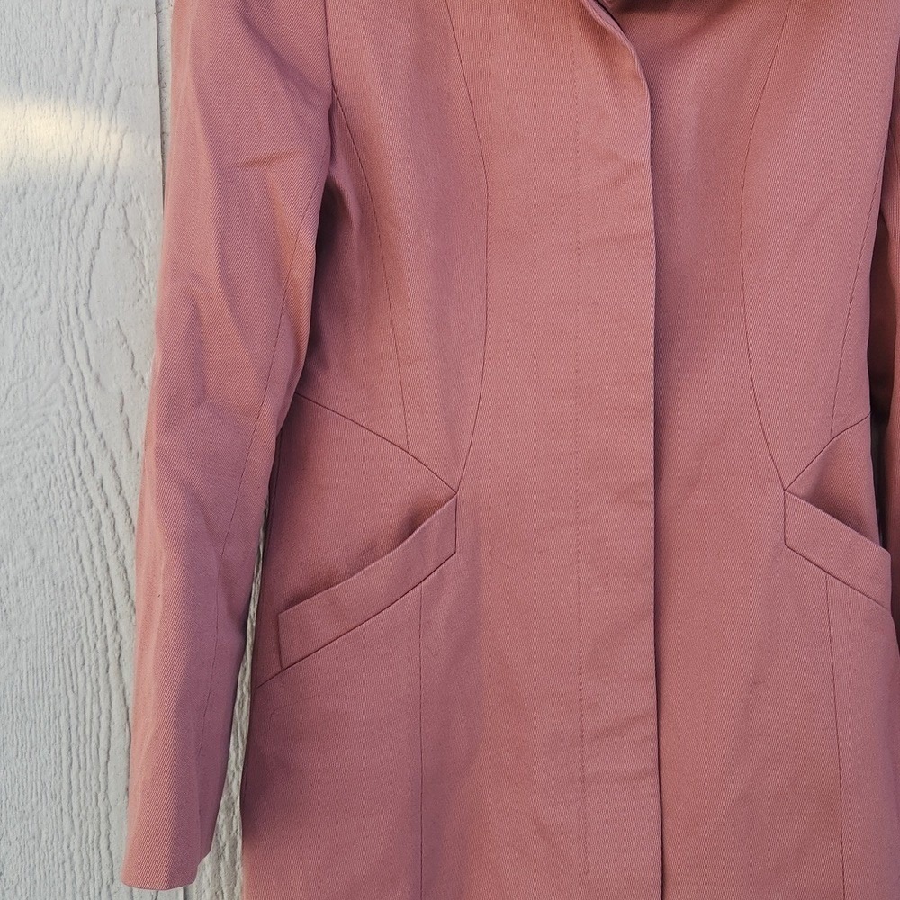 Reiss Elevated Polished Preppy Chic Euro Capsule Old Money Trench Coat Xsmall - Picture 3 of 10